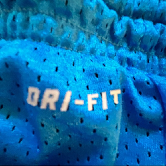Nike Dri-Fit blue running shorts drawstring Size S/M - Picture 5 of 6